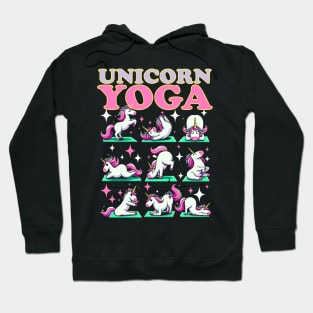 Yoga Unicorn Funny Cute Magical Namaste Meditation Hoodie